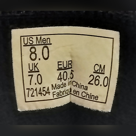 Vans Off The Wall 721454 Sk8 Hi Suede High Top Black Shoes Men's US 8 - Picture 12 of 12